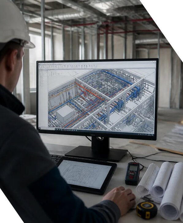 Создание BIM модели инженерных сетей для объектов в Ирбите